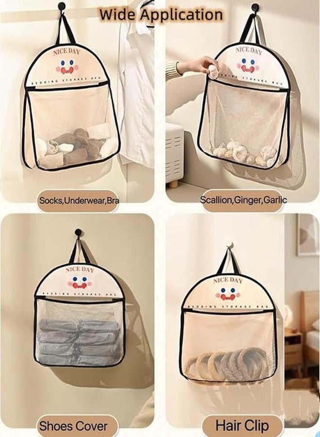 ISTORE Mesh Hanging Laundry Organizer | Fine Breathable Mesh Storage Bag for Socks, Bras & Underwear | Multipurpose Travel & Lingerie Organizer, Large Capacity Hanging Wash Bag | Pack Of 1 - Image 5